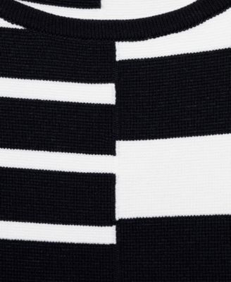 Women's Combined Stripes Knitted Dress