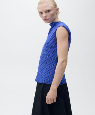 Women's Combined Striped Blouse