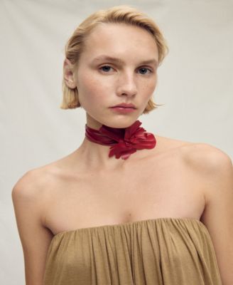 Women's Puffed Hem Strapless Jumpsuit