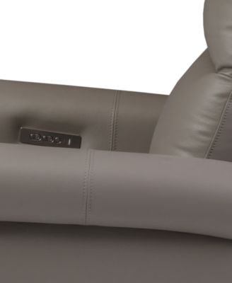 Thandler Leather Power Headrest Recliners, Exclusively at Macy's