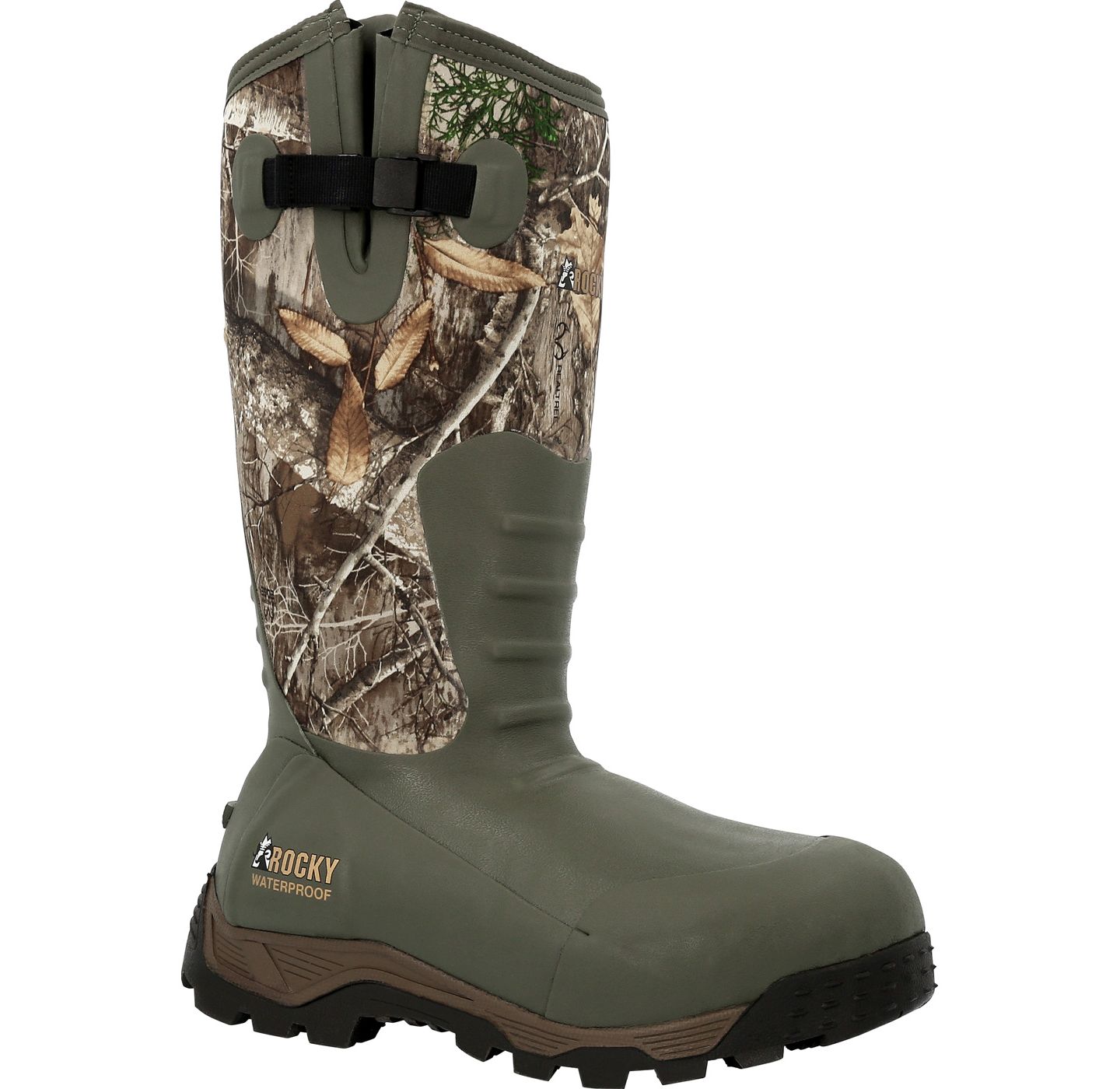 Мужские ботинки ROCKY Sport Pro Rubber 1200G Insulated Waterproof Outdoor Boot, цвет: Realtree Edge — фото 7