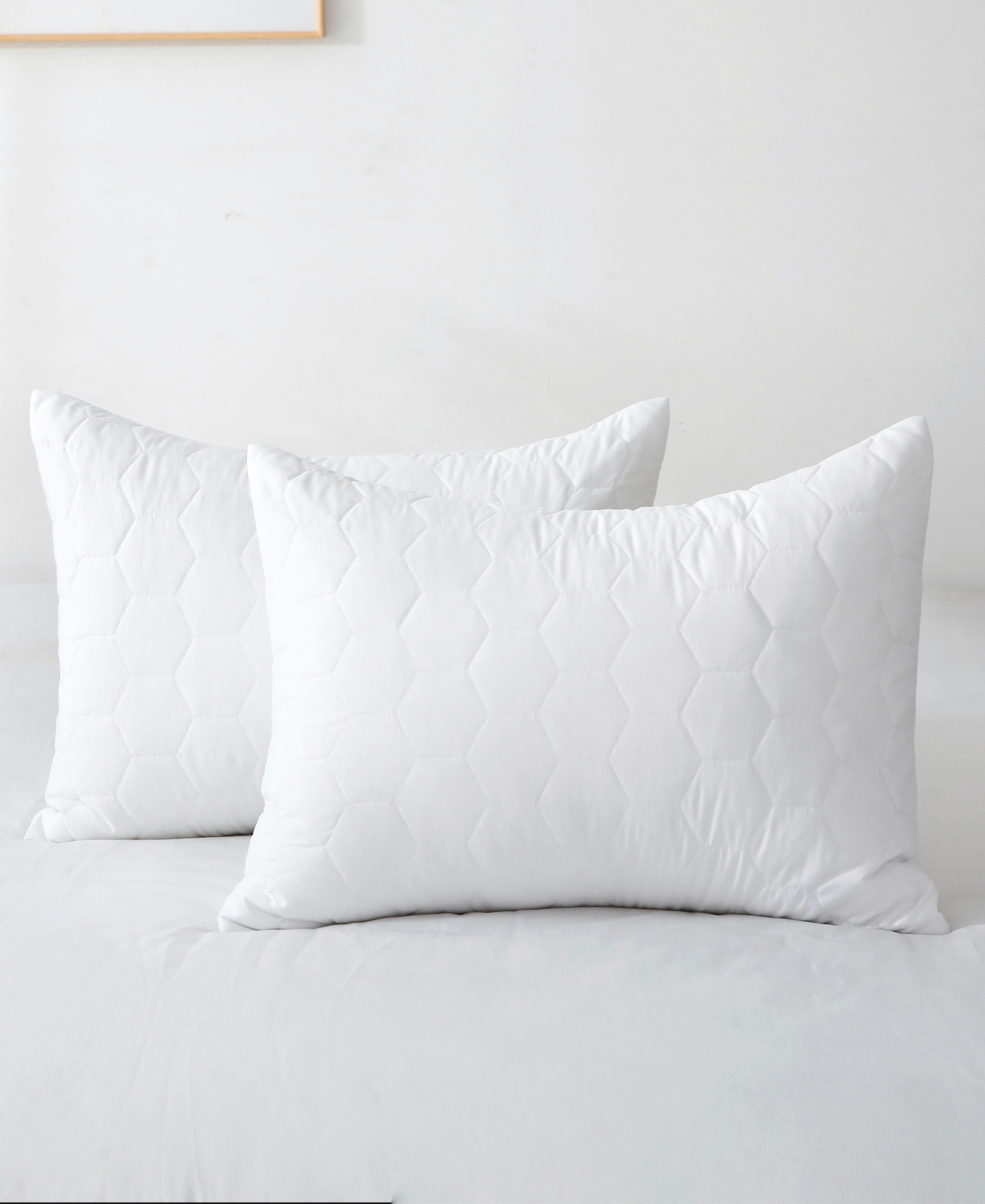 St. James Home Mini Honeycomb Down Alternative Blanket Set, Twin In White