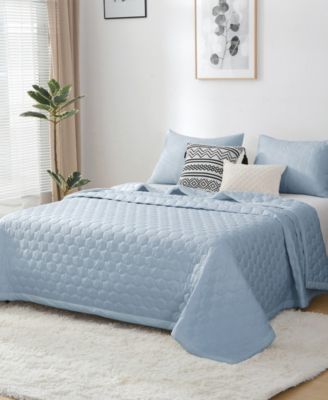 Mini Honeycomb Down Alternative Blanket Set, Full/Queen