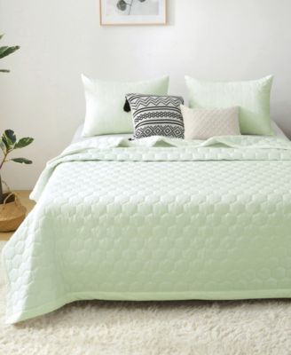 Mini Honeycomb Down Alternative Blanket Set, Full/Queen