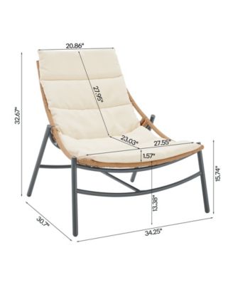 Sunset Modern Upholstered Patio Conversation Set