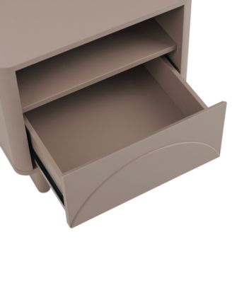 Ella 19.7" Modern 2-Full Extension Drawer Nightstand