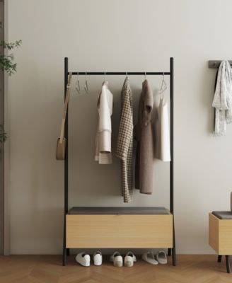 Paloma 38" Modern Upholstered Open Hanging Closet