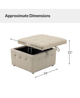 Blanca 87" wide Genuine Leather Sofa with Button Tufted Stitched Pattern