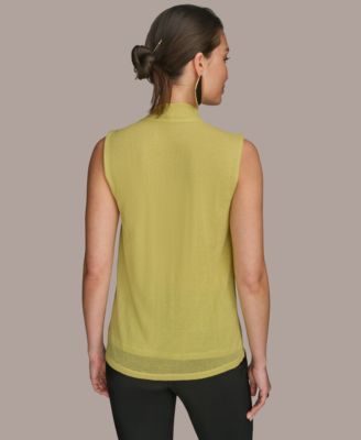 Donna Karan New York Women's Sleeveless Cowlneck Gauze