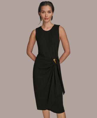 Donna Karan New York - Women's Sleeveless Draped Skirt Dress