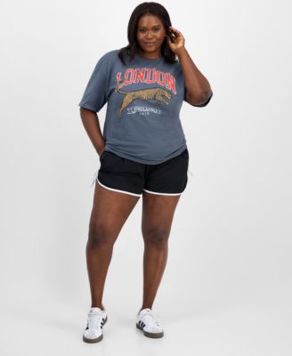 Модная хлопковая футболка Rebellious One большого размера с коротким рукавом и рисунком Cheetah London England