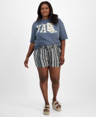 Бунтарская футболка One Trendy Plus из хлопка с круглым вырезом для вашего бойфренда