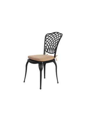 Streamdale Rustproof Patio Bistro Set 2 Chairs, Round Table w/ Cushions