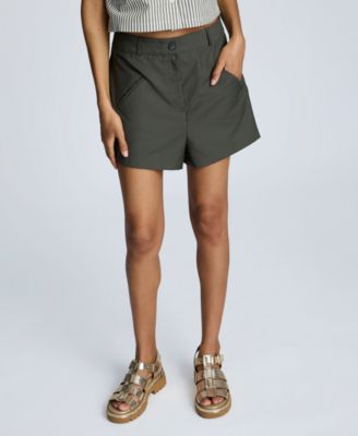 Kenneth Cole - Women's Luxe Twill Double Welt-Pocket Shorts