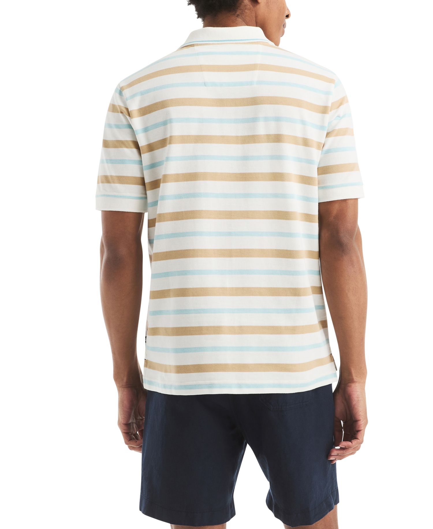 Men's Birdseye Stripe Polo Shirt