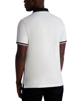 Короткий рукав Карл Лагерфельд Париж мужские наконечником логотип рубашка поло 