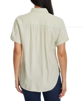 Petite Daisy Short-Sleeve Shirt 