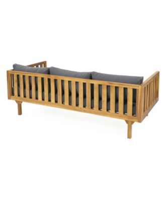 Streamdale Acacia Wood Daybed Durable, Water-Resistant, Classic Slat Paneling Design