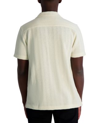 Мужская трикотажная рубашка с коротким рукавом от КАРЛА ЛАГЕРФЕЛЬДА в ПАРИЖЕ