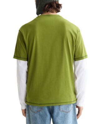 Мужская футболка свободного кроя с коротким рукавом и графическим логотипом SCOTCH & SODA с круглым вырезом