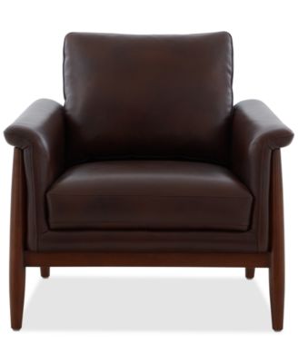 Hazelynn Leather Accent Chair, Exclusively at Macys