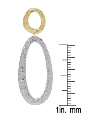 Women's Oval Drop Stud Earrings