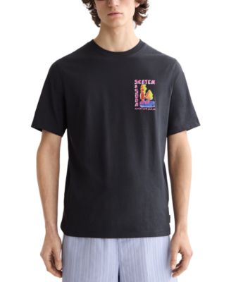 SCOTCH & SODA - Men's Short Sleeve Double Graphic Crewneck T-Shirt