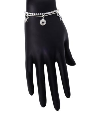 Unwritten Cubic Zirconia and Crystal Celestial Bolo Bracelet