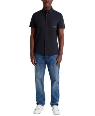 Мужская рубашка с логотипом Karl Lagerfeld Paris на груди