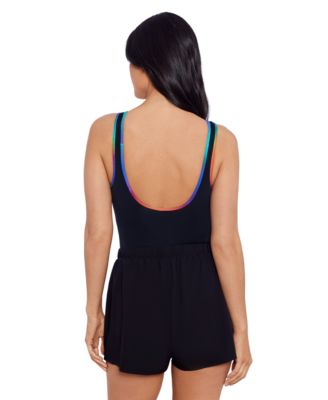 Women's Zip-Up One-Piece Swimsuit