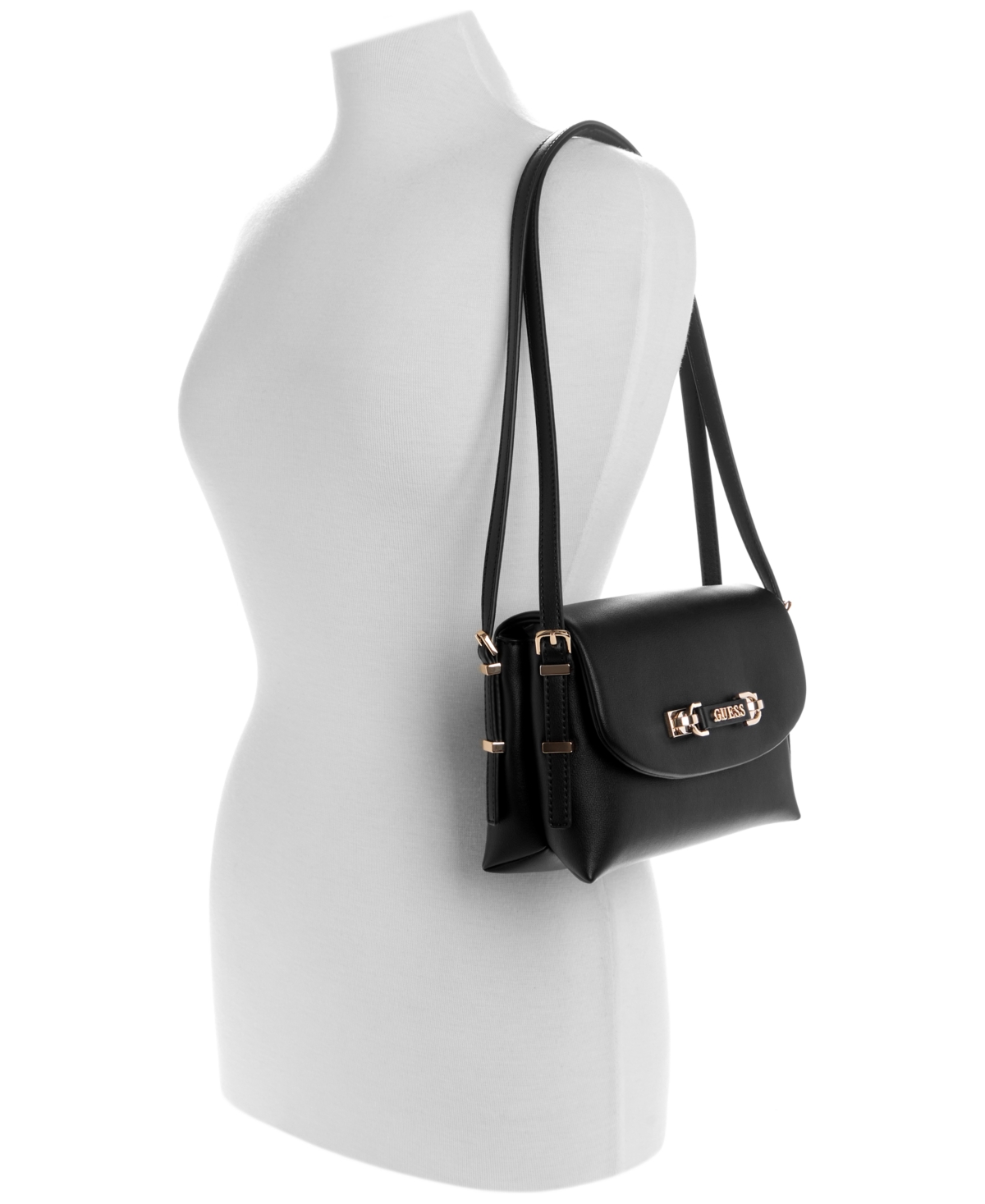 GUESS LEFIA FLAP SHOULDER BAG 