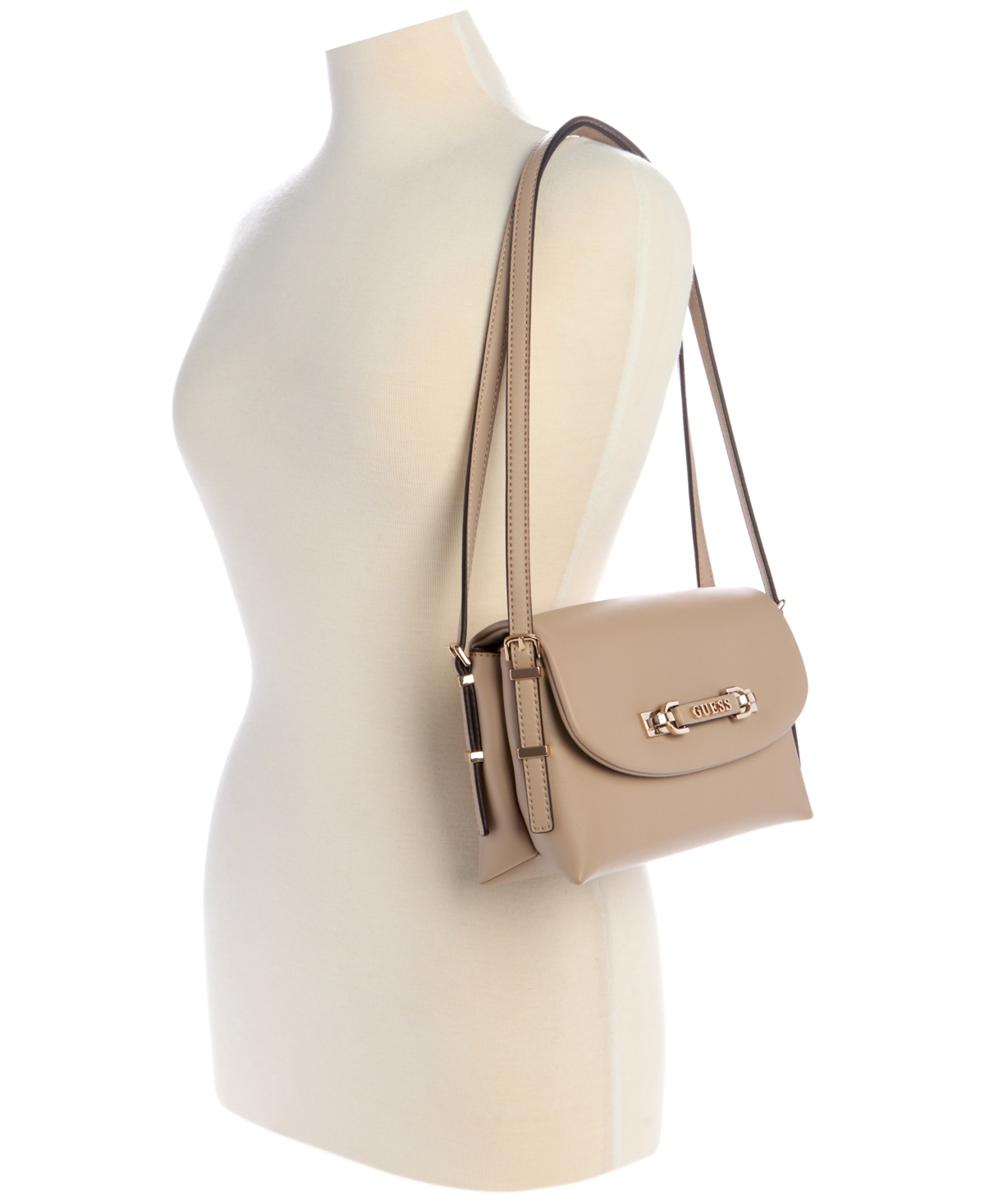 GUESS LEFIA FLAP SHOULDER BAG 