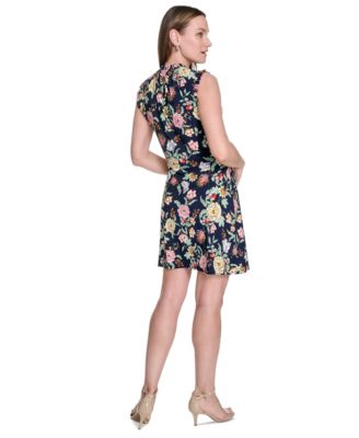 Женское платье из джерси с оборками и цветочным рисунком от Tommy Hilfiger