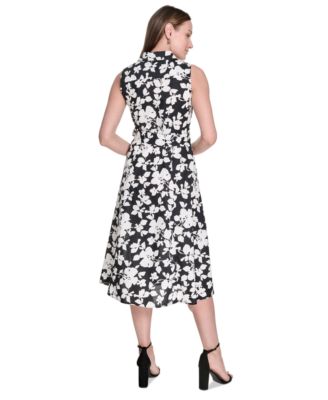 Женское хлопчатобумажное платье-миди с поясом от Tommy Hilfiger