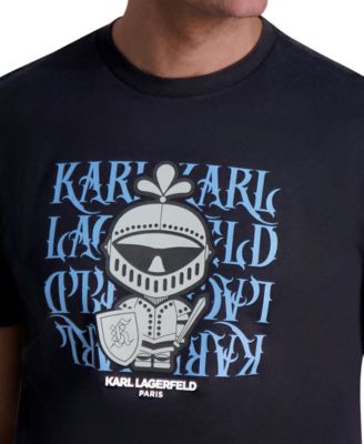 Мужская футболка с готическим логотипом Armor Graphic от Karl Lagerfeld Paris в готическом стиле