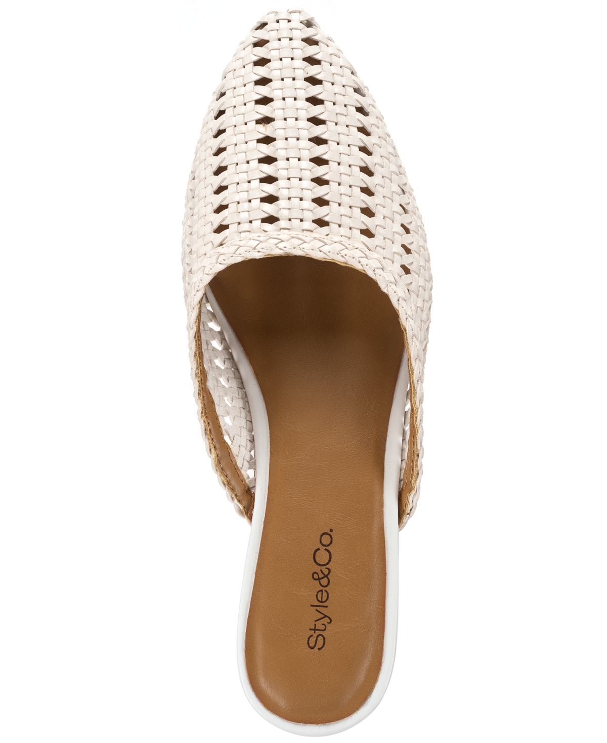 Macy's Style & Co Women's Novaa Woven Mules, Exclusively At  In Neutral