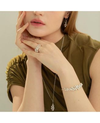 Sterling Silver  Vivienne Statement Bouquet Chain Bracelet