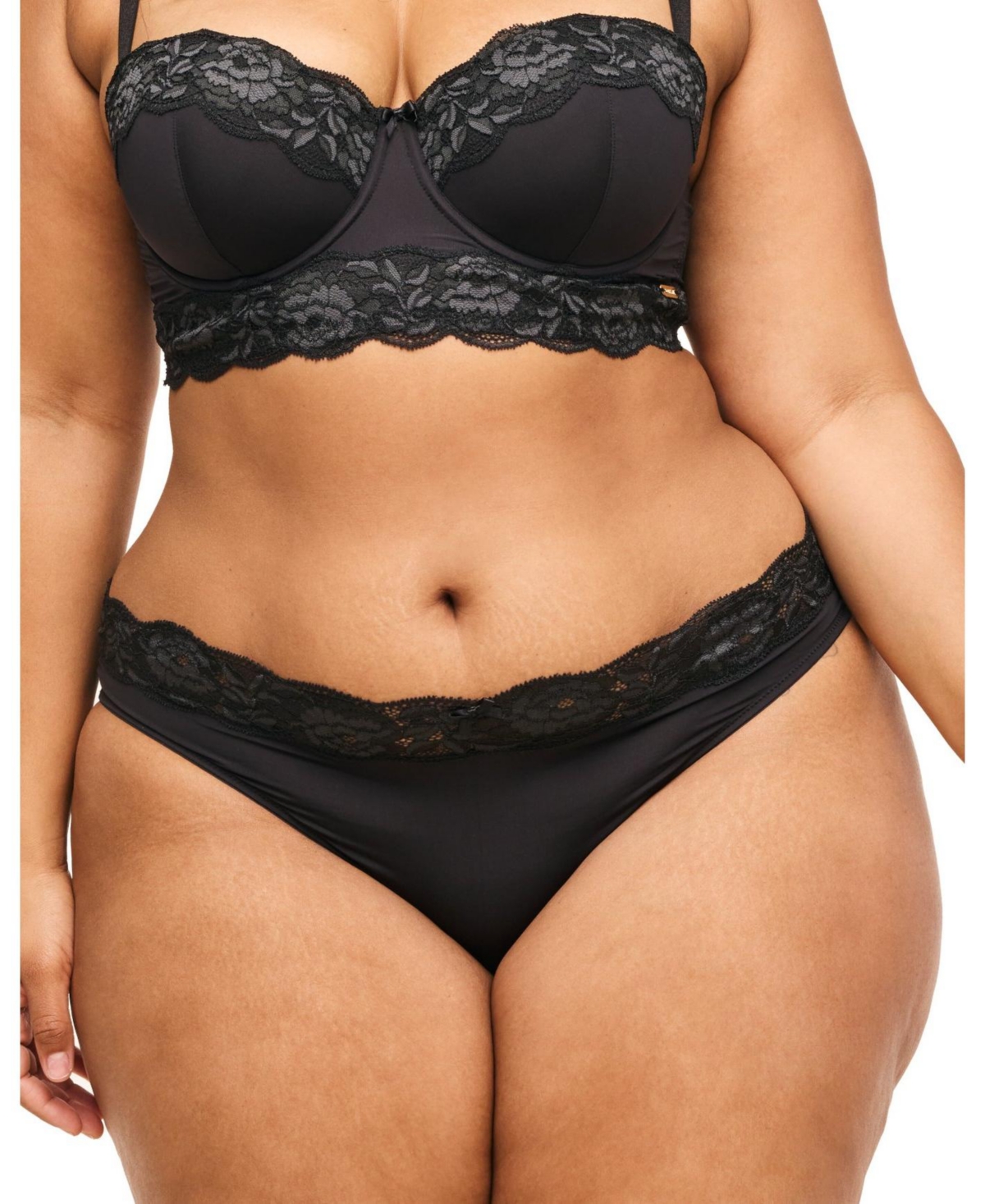 Plus Size Mavis Bikini Panty - Black