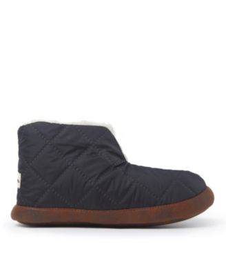 Men's Quilted Nylon Warm Up Bootie House Slipper