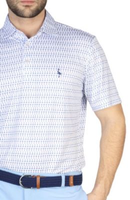 Мужские бокалы для мартини Tailorbyrd с принтом Performance Polo с коротким рукавом