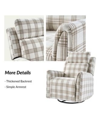 Alfons Swivel And Rocker Power Recliner With Headrest