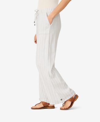 Укороченные женские брюки из льняной смеси Cable & Gauge