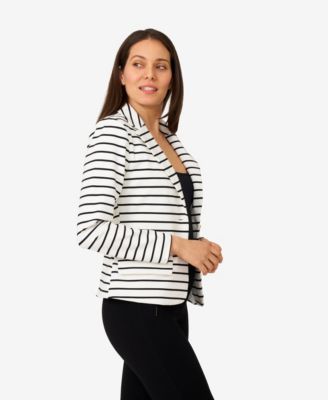 Женская трикотажная куртка в полоску Cable & Gauge из эластичного трикотажа в полоску