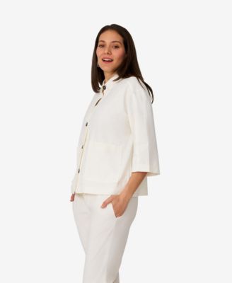 Женская куртка из льняной смеси с накладным карманом Cable & Gauge