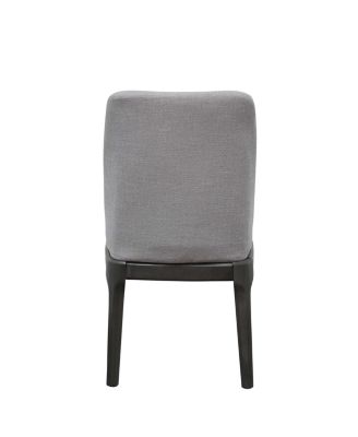 Linen Upholstered Dining Chairs Set of 2 for Dining Room Table or Seating Area