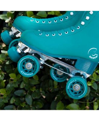 Dark Magic Quad Roller Skates (Enchanted Forest, Women's 6 / Youth 5 / Men's 5)