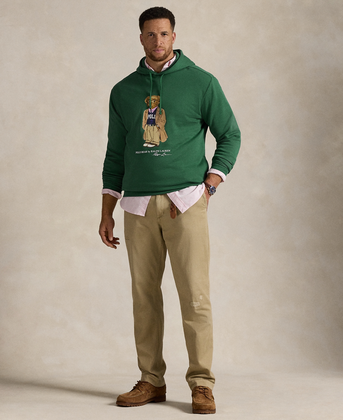 Polo Ralph Lauren Ralph Lauren Polo Bear Fleece Hoodie In Green