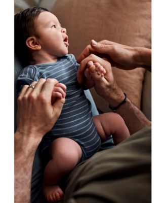 Baby 5-Pk. Cotton Dog-Print Short-Sleeve Bodysuits