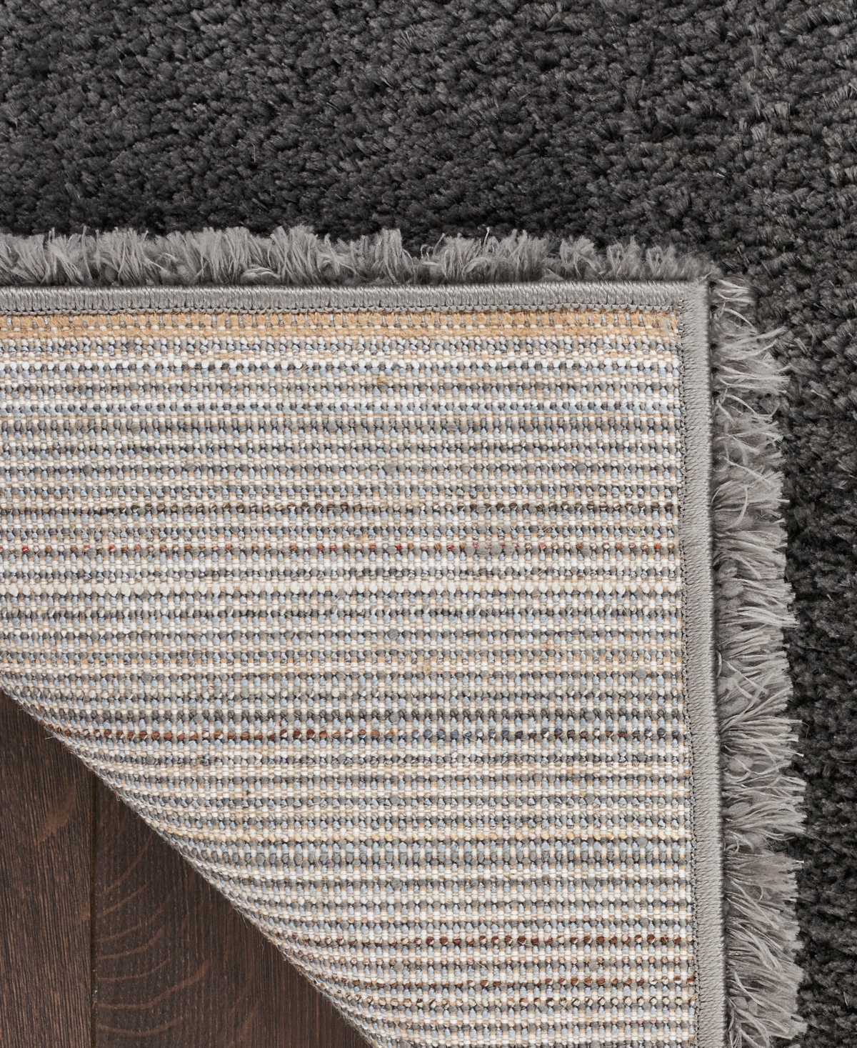 Nourison Home Dreamy Shag Drs05 4'x6' Area Rug In Gray