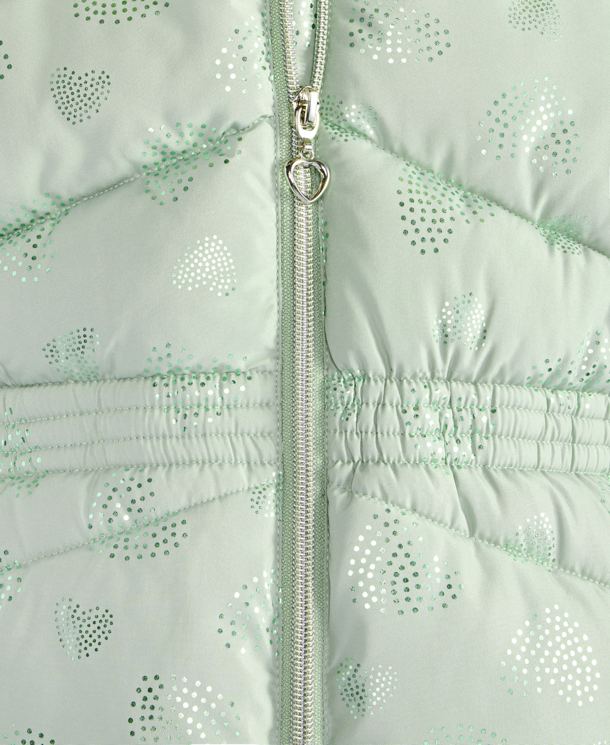 S Rothschild & Co Toddler And Little Girls Foil Quilt Puffer Jacket In Green